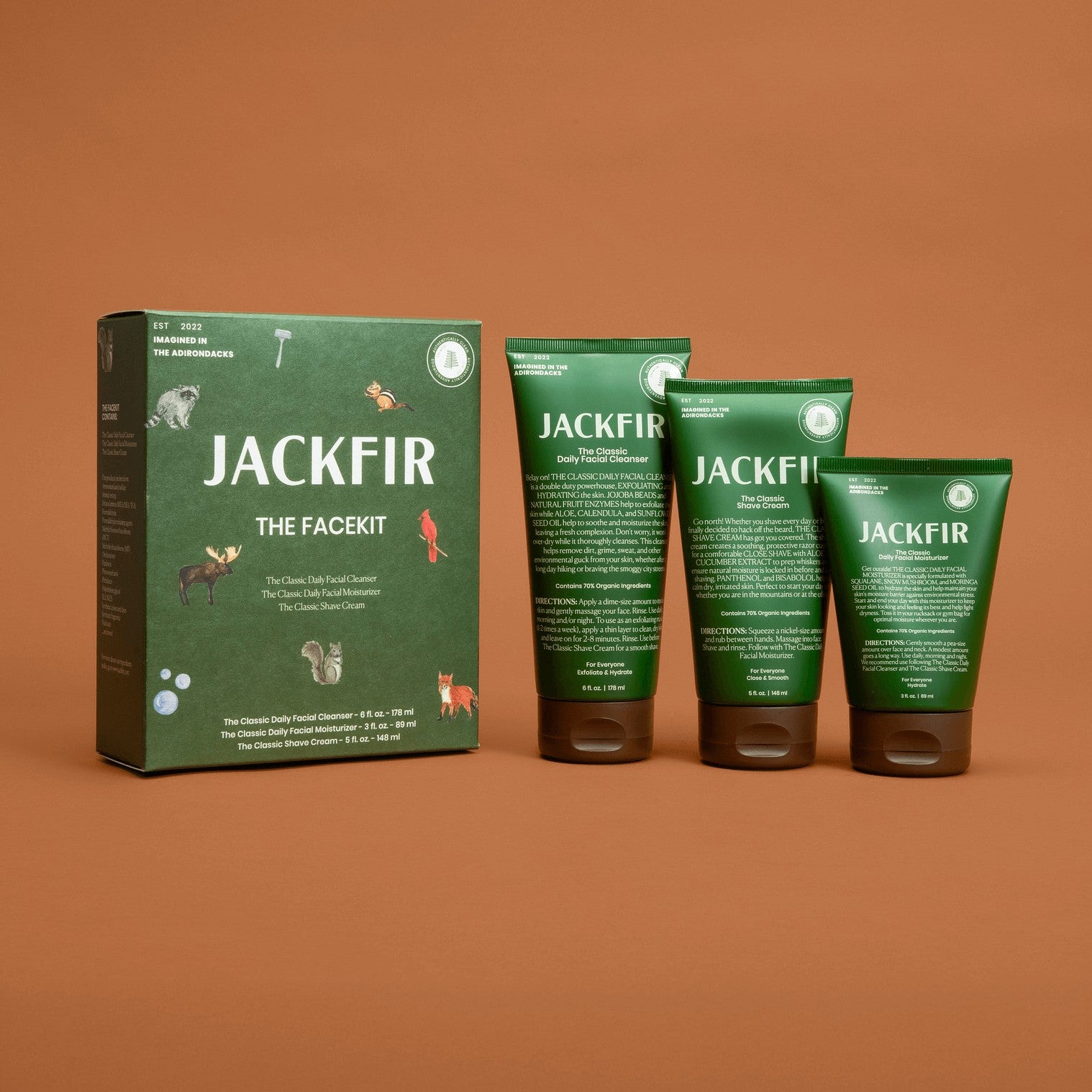 Clean Skin Care Routine Set | The Facekit Bundle by Jackfir