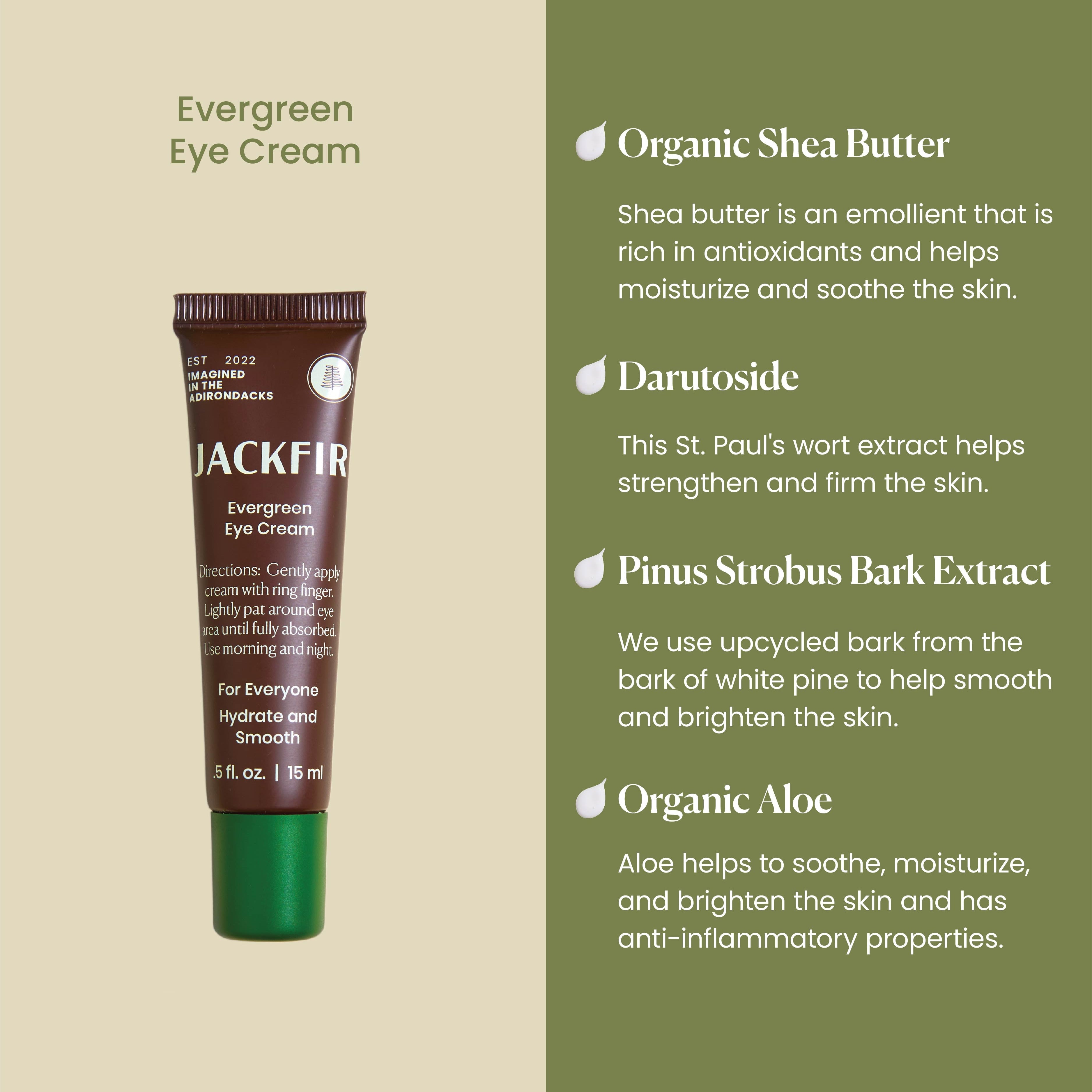 Clean Eye Cream for Men | The Evergreen Eye Cream by Jackfir